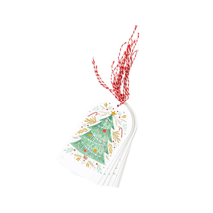 GOLDEN CHRISTMAS TREE GIFT TAGS