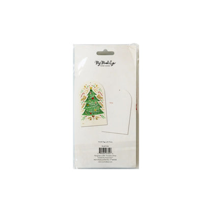 GOLDEN CHRISTMAS TREE GIFT TAGS