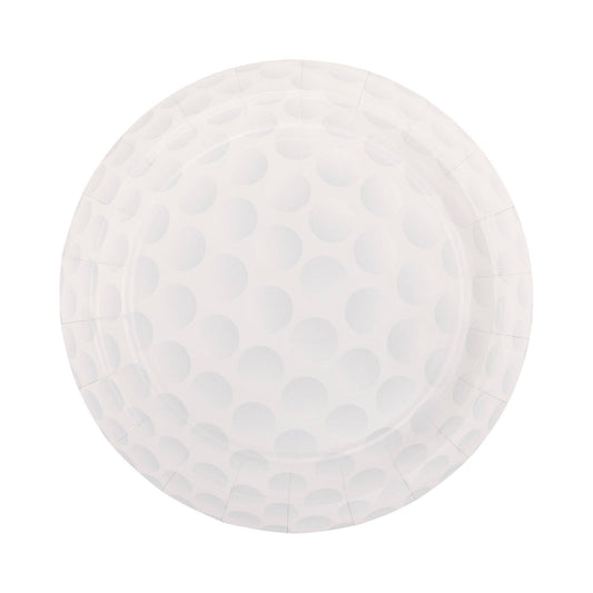 golf ball paper plates - pack of 8 by my minds eye 
