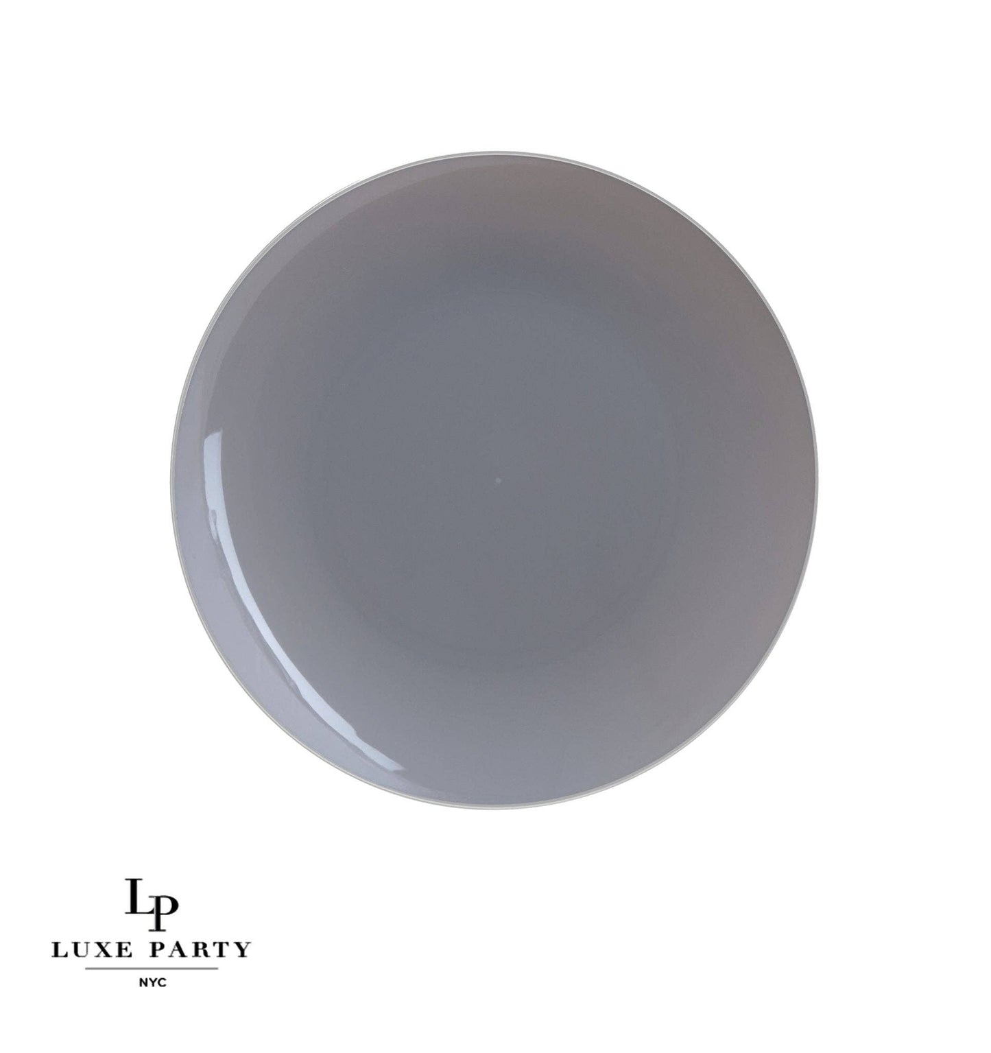 gray and silver plastic dessert plate