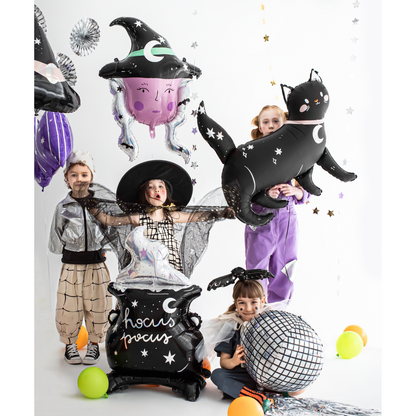 halloween foil balloons photoshoot 