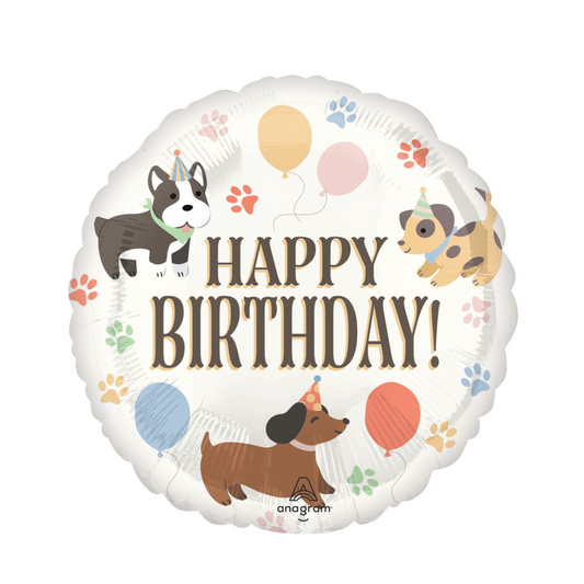 HAPPY BIRTHDAY PAWSOME PARTY FOIL BALLOON