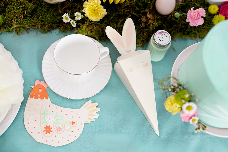 easter hen napkins