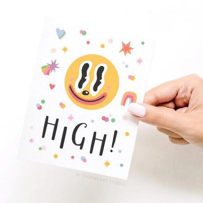 high! greeting card