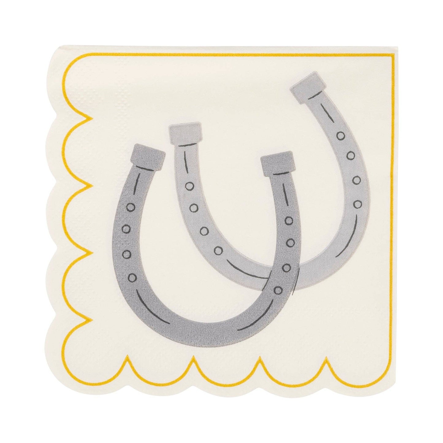 horseshoe napkins - pack of 18 back 