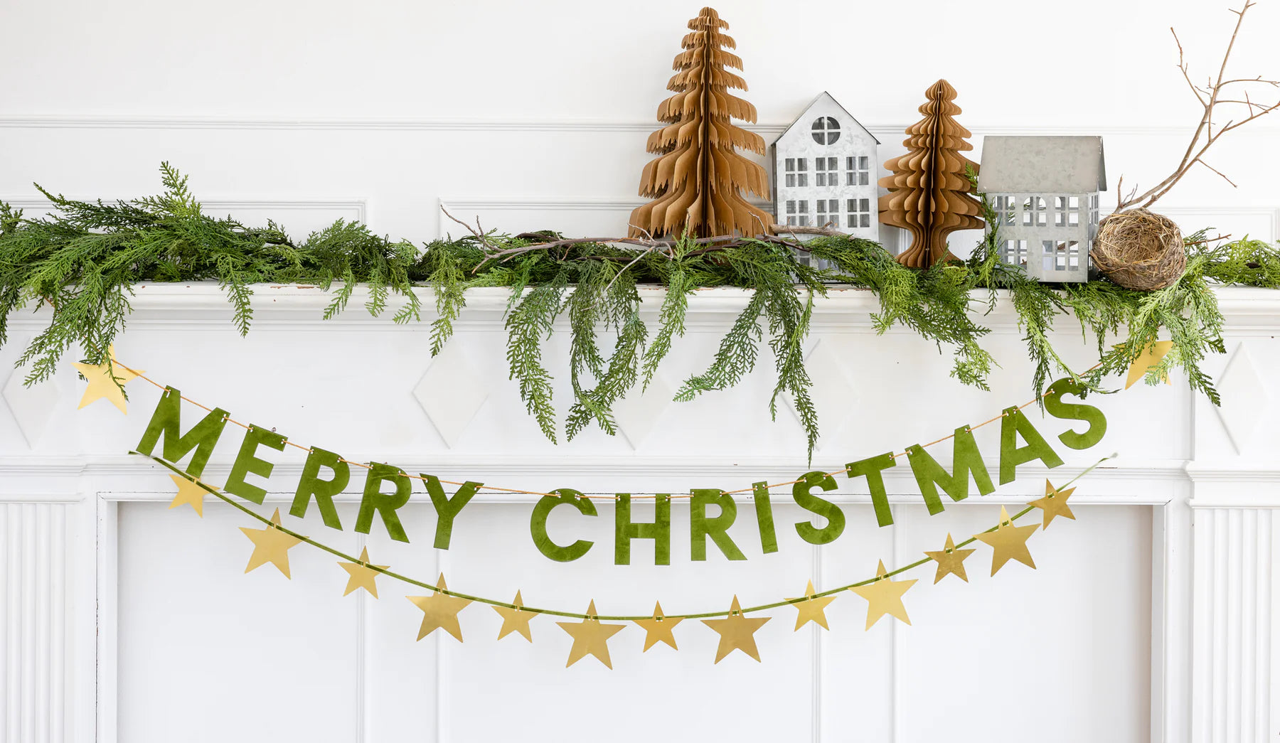 medium kraft paper Christmas tree decor