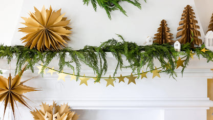 medium kraft paper Christmas tree decor