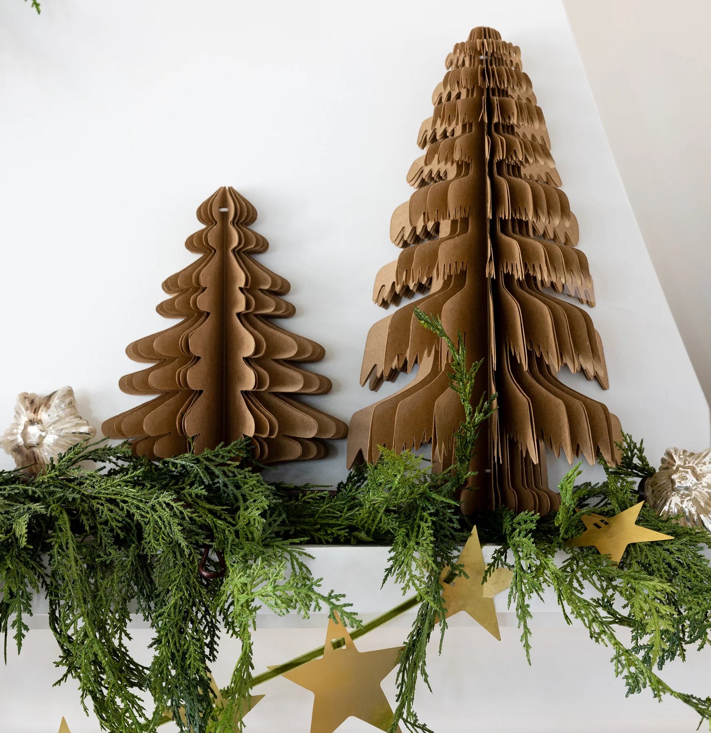 medium kraft paper Christmas tree decor