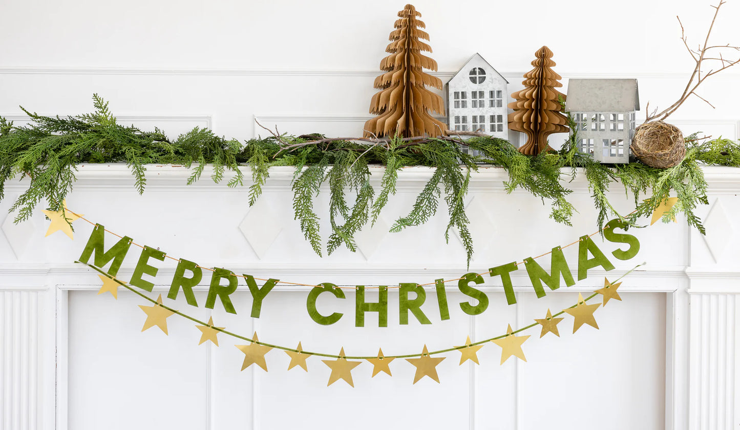 large kraft paper Christmas tree decor