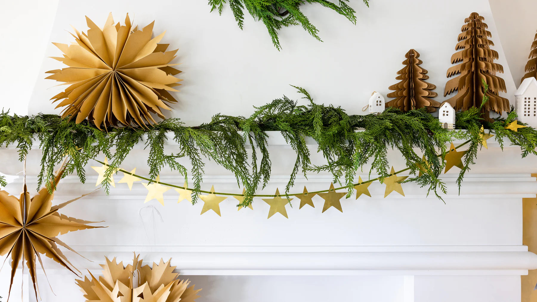 large kraft paper Christmas tree decor