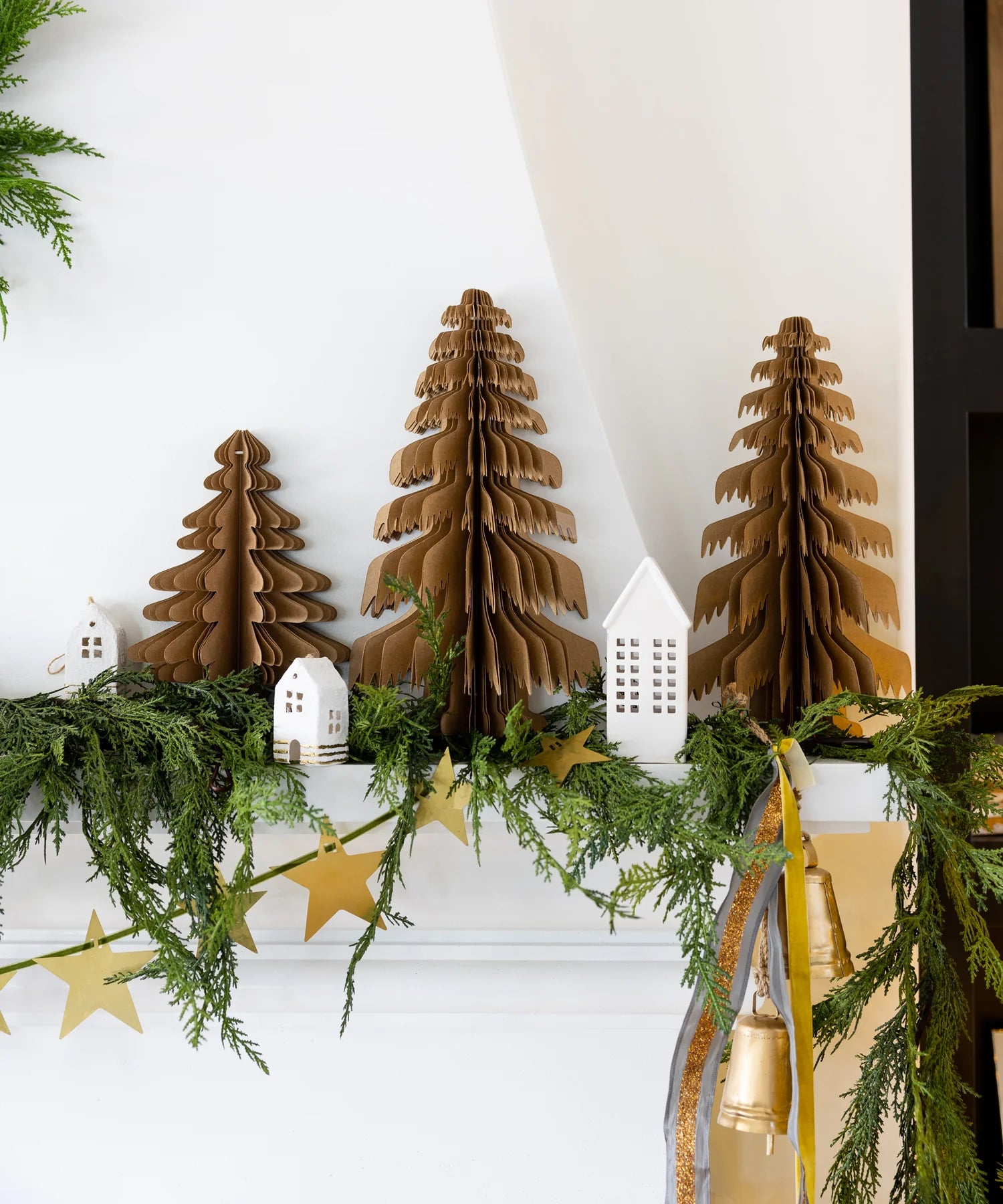 large kraft paper Christmas tree decor