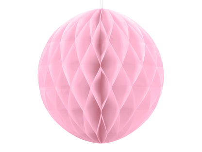 light pink honeycomb ball