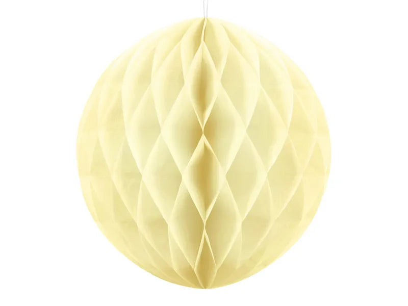 light yellow honeycomb ball