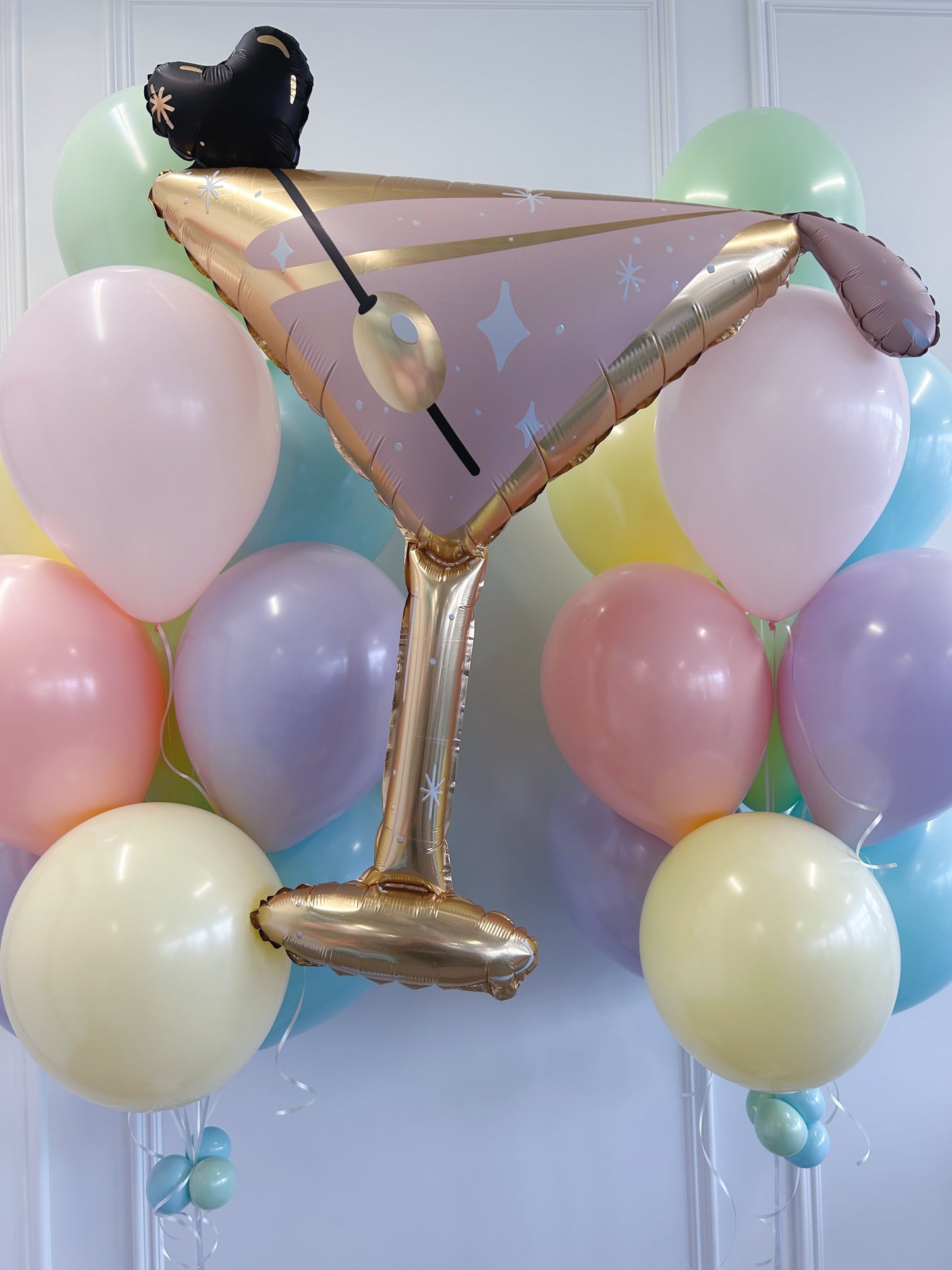 martini glass balloon bundles