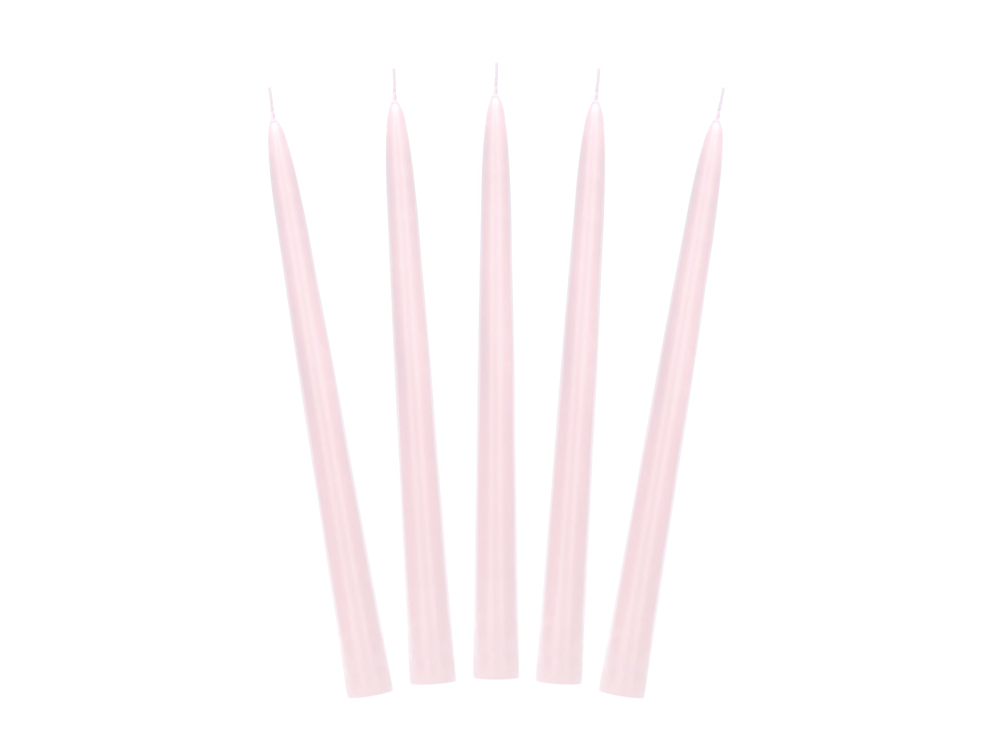 dusty rose taper candles