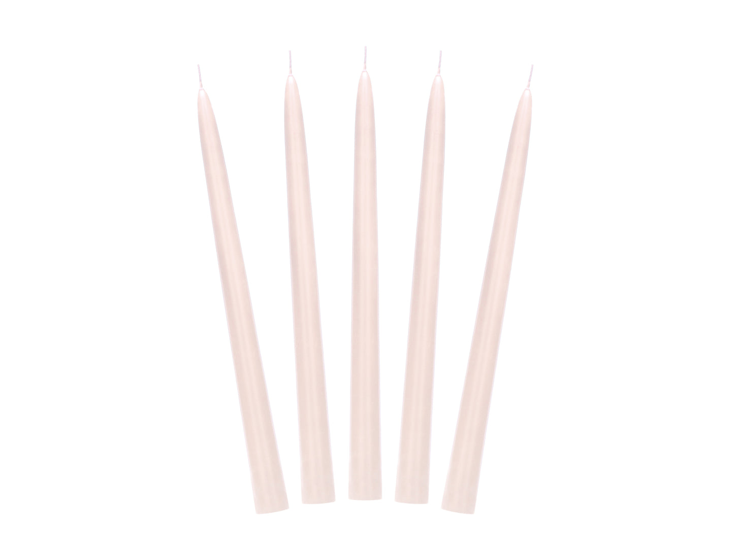 nude tapered candles