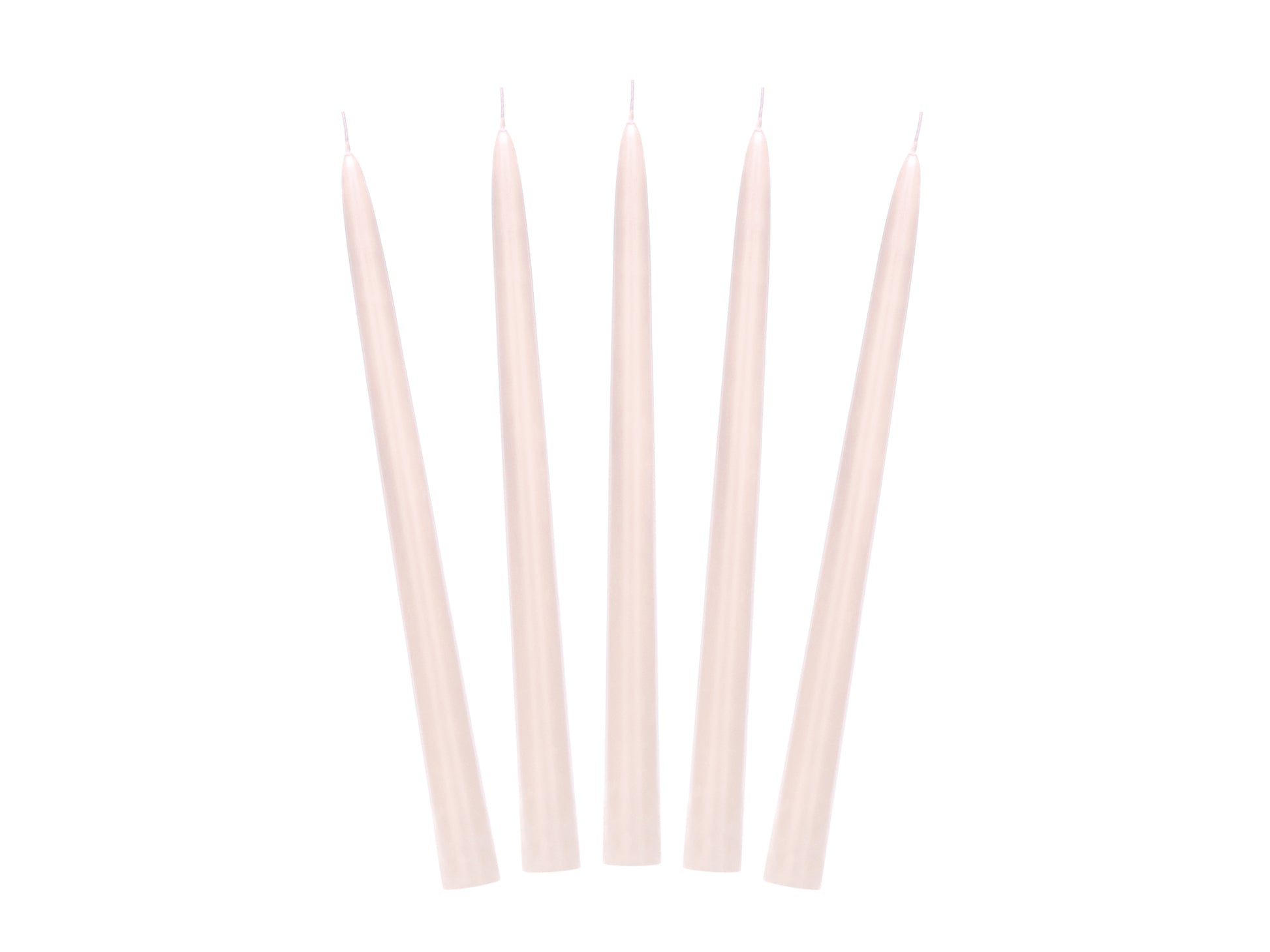 nude tapered candles