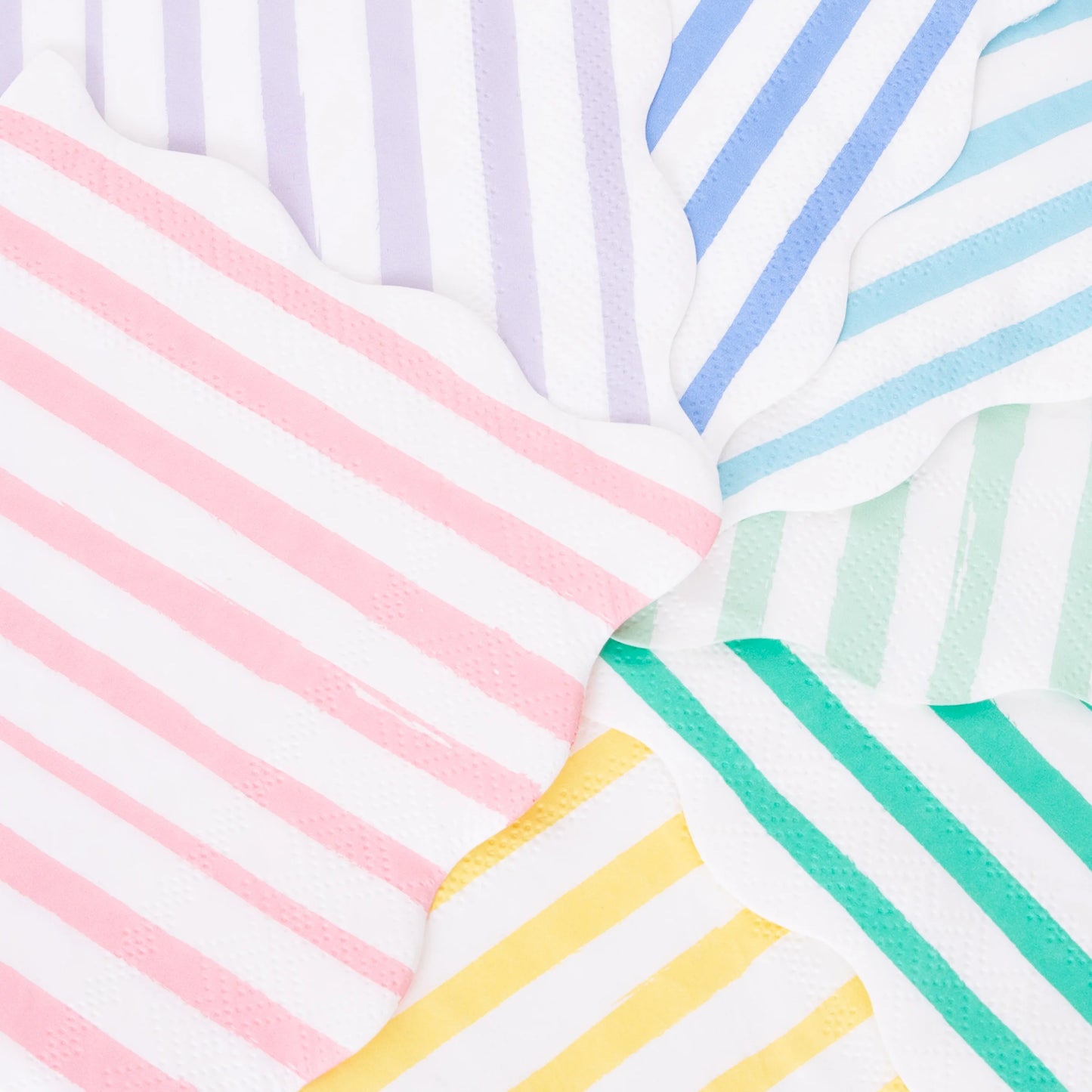 LARGE MIXED STRIPE NAPKINS BY MERI MERI