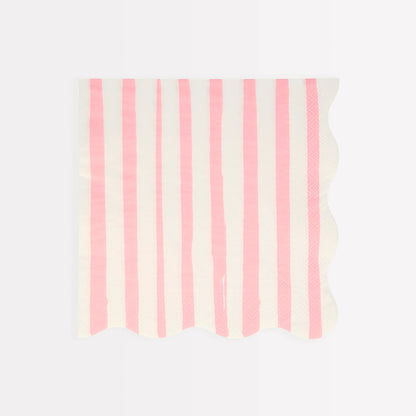 LARGE MIXED STRIPE NAPKINS BY MERI MERI