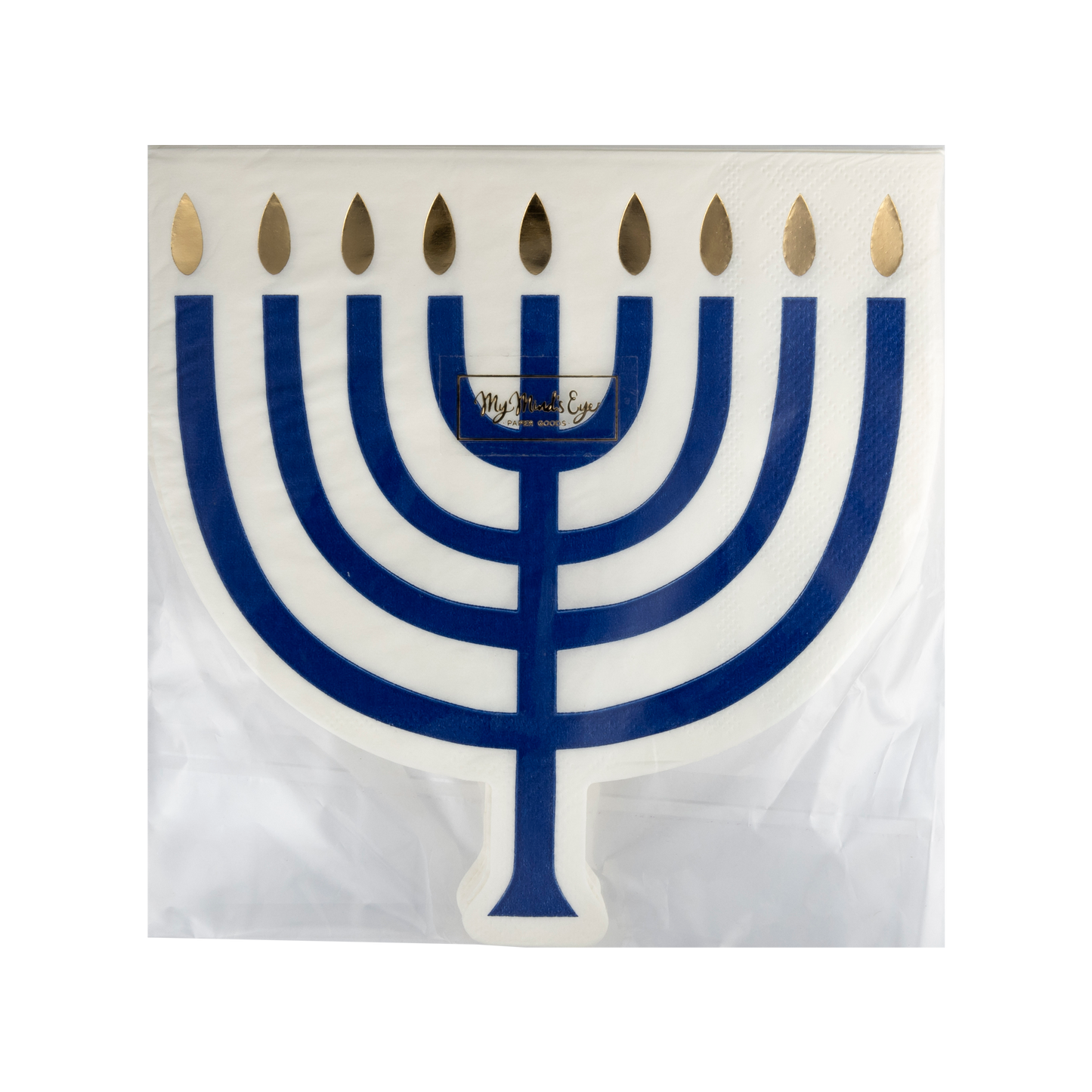 SHAPED MENORAH LUNCHEON NAPKINS pack of 18