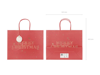 RED MERRY CHRISTMAS GIFT BAG