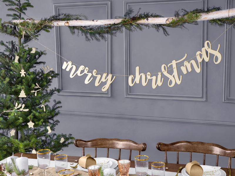 hanging wooden banner christmas decor