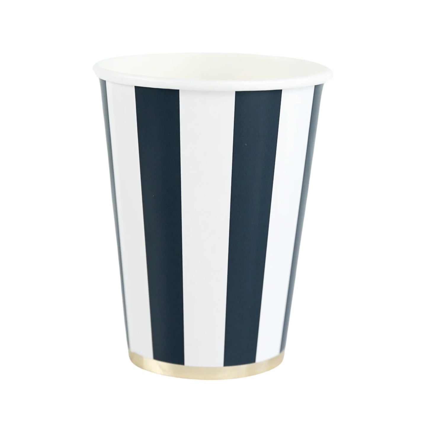 MIDNIGHT BLUE CABANA STRIPE CUPS