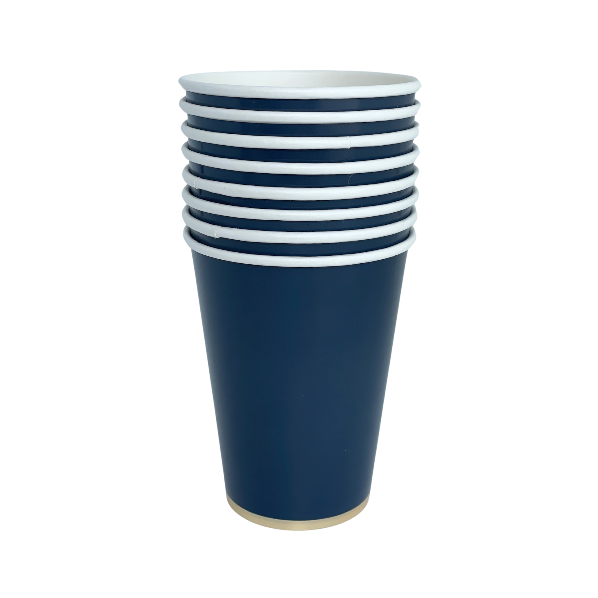 midnight blue signature paper cups by Bonjour Fête