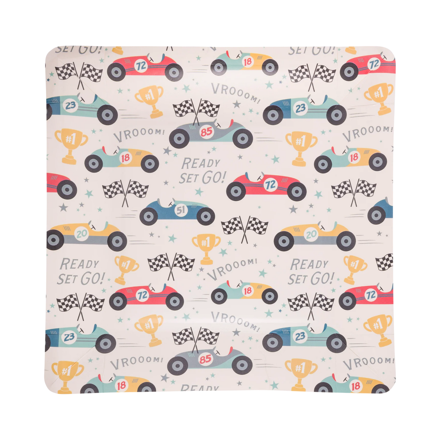 miles per hour race car pattern plates- My Mind's Eye