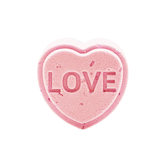 MINI LOVE HEART BATH BOMB - GRAPEFRUIT