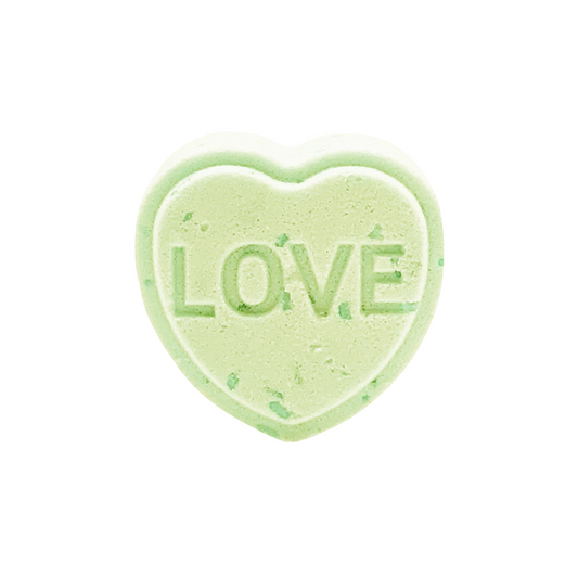 MINI LOVE HEART BATH BOMB - LEMONGRASS