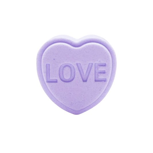 MINI LOVE HEART BATH BOMB - LAVENDER