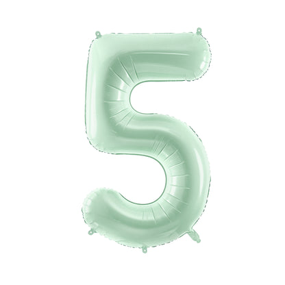 MINT GREEN FOIL NUMBERS