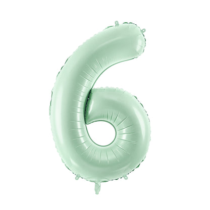 MINT GREEN FOIL NUMBERS