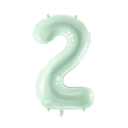 MINT GREEN FOIL NUMBERS