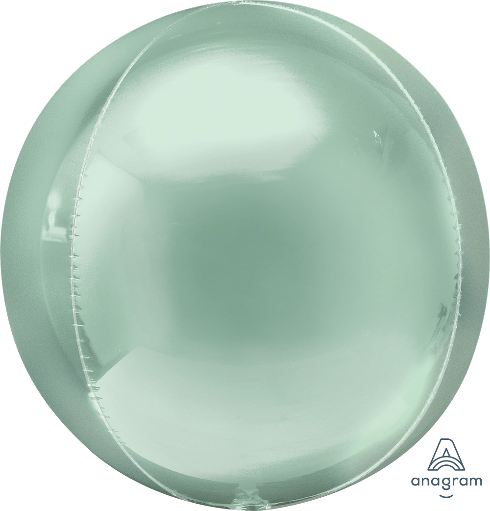 mint green orbz balloon