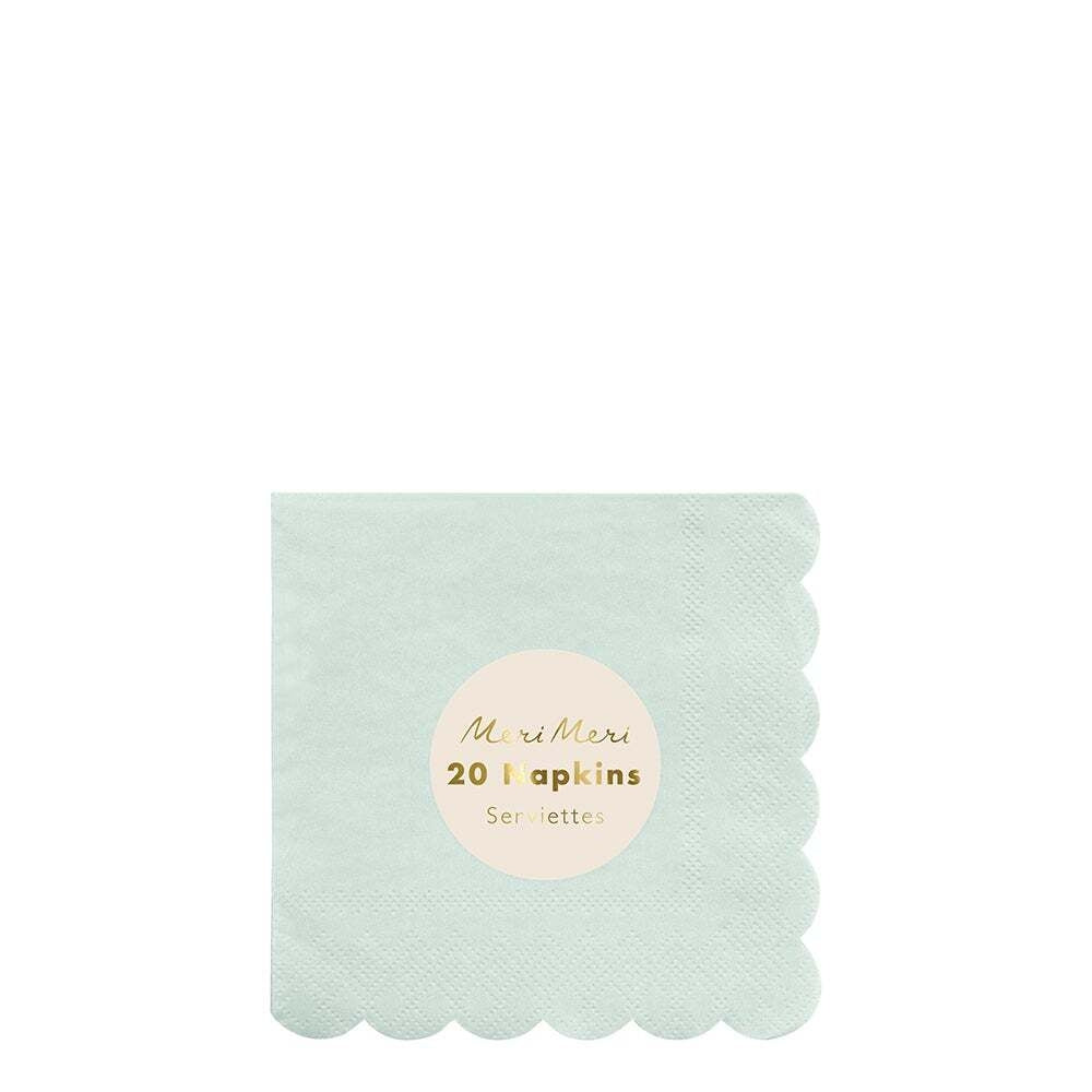 SMALL MINT SORBET NAPKINS BY MERI MERI