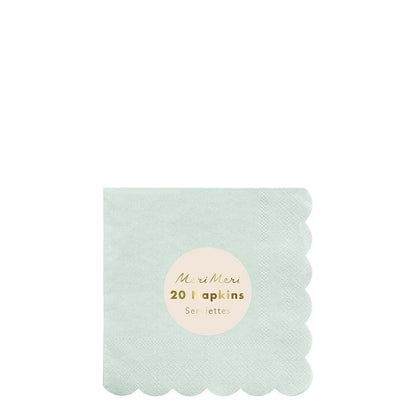 SMALL MINT SORBET NAPKINS BY MERI MERI