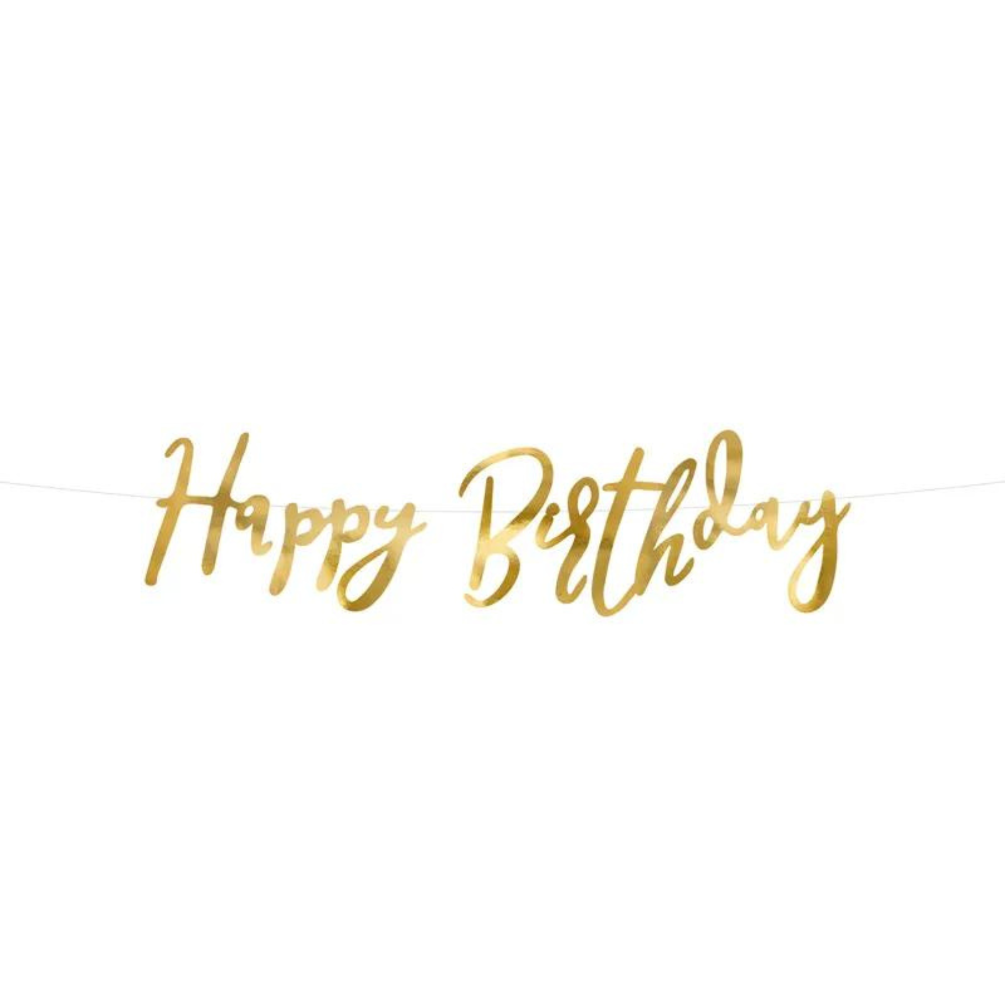 GOLD HAPPY BIRTHDAY BANNER – CONFETTIMYPARTY