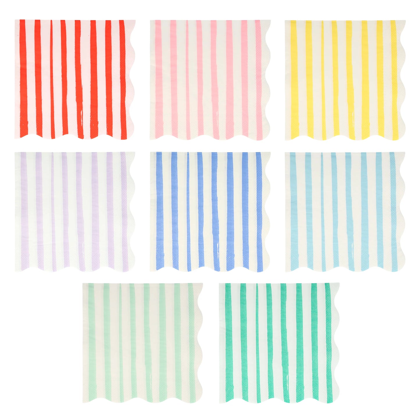 LARGE MIXED STRIPE NAPKINS BY MERI MERI