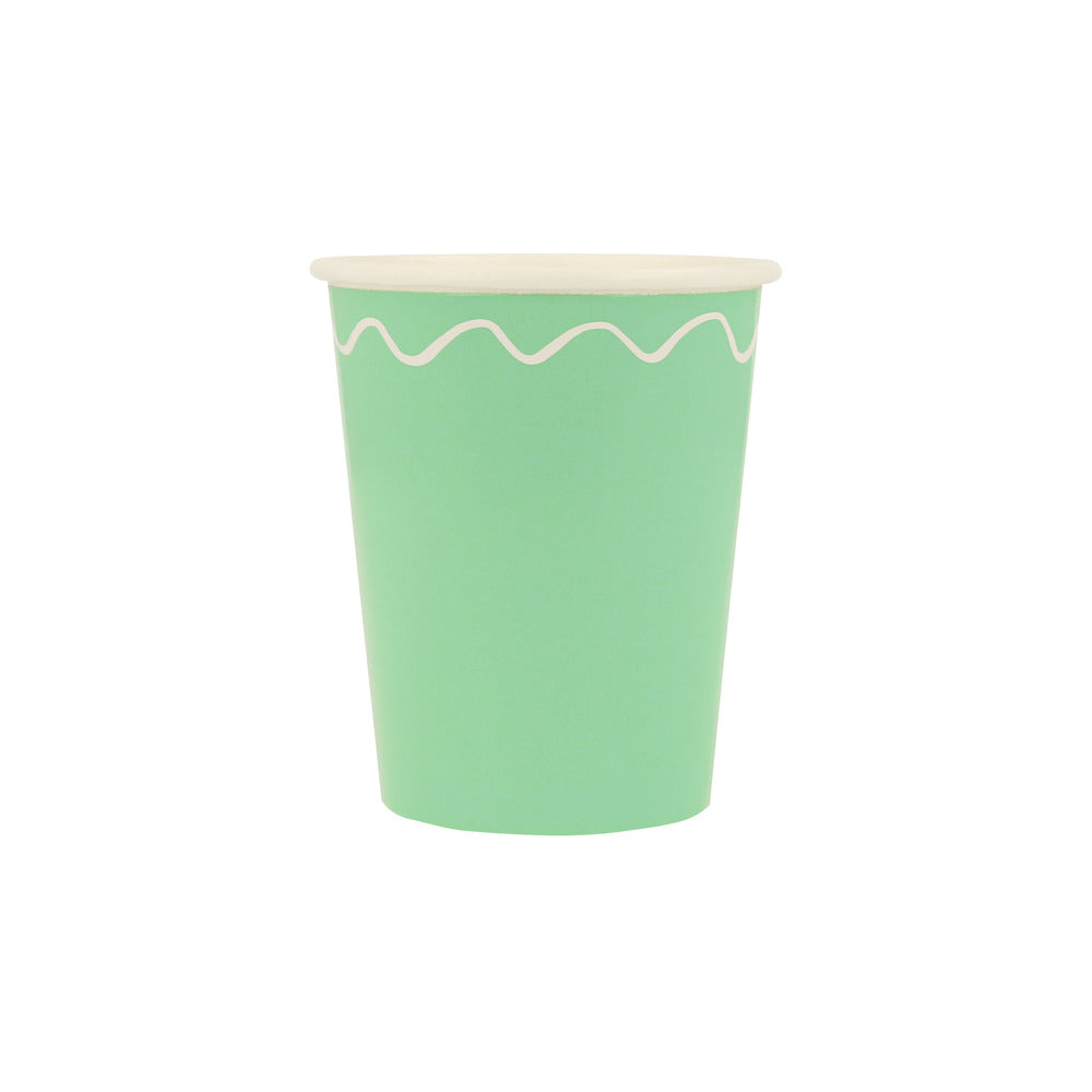 MIXED WAVY LINE CUPS BY MERI MERI