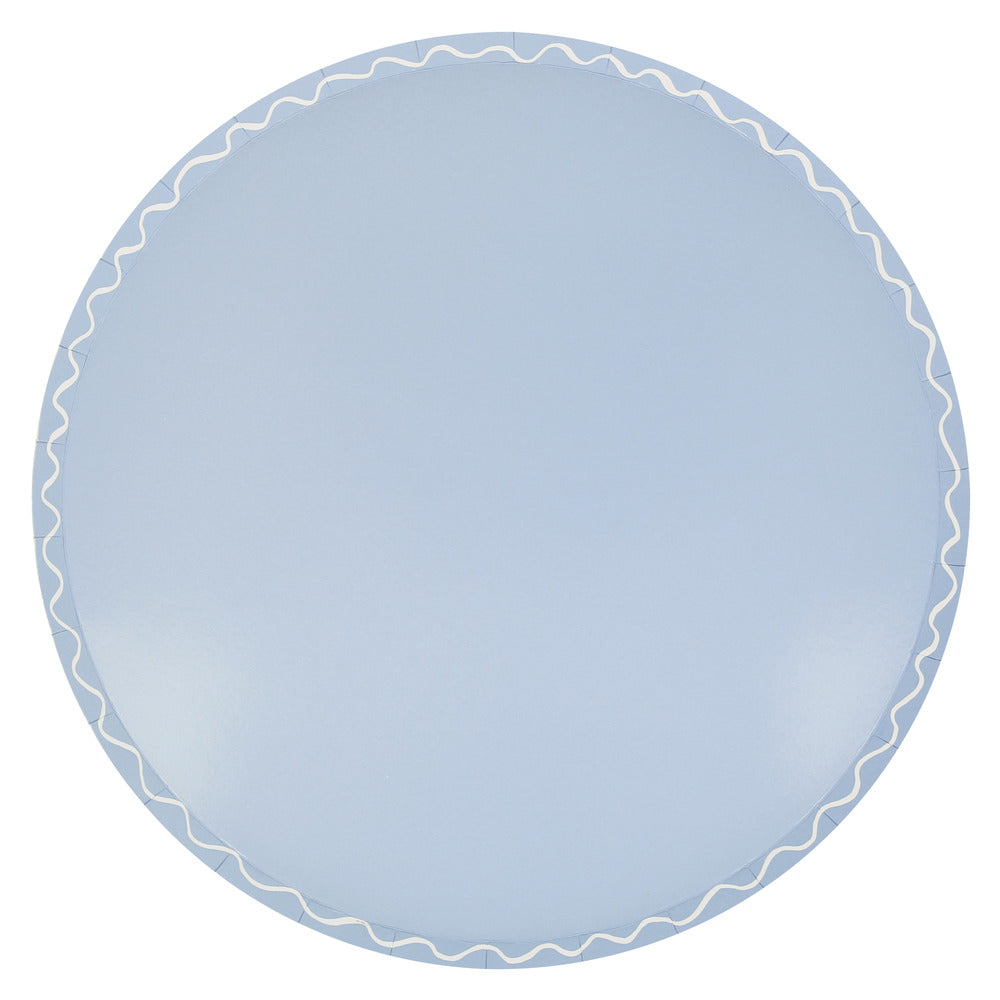 MIXED WAVY LINE DINNER PLATES BY MERI MERI