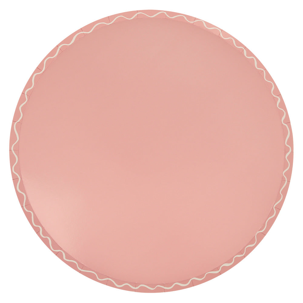 MIXED WAVY LINE DINNER PLATES BY MERI MERI