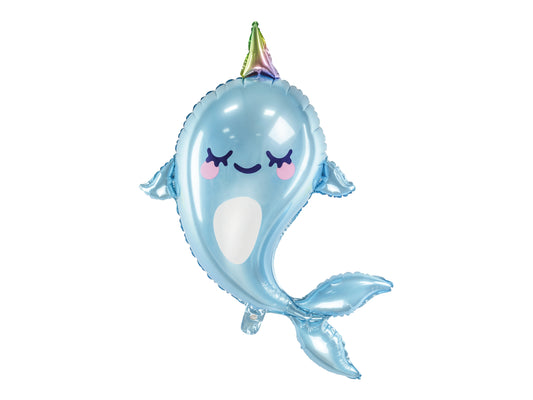 narwhal foil balloon