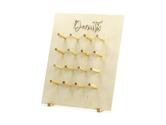 natural wood donut wall 16 dowels 