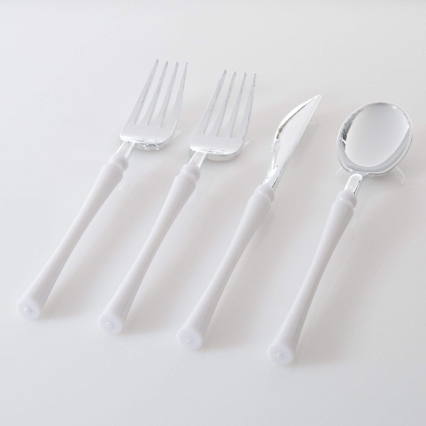 cutlery set laying flat on table