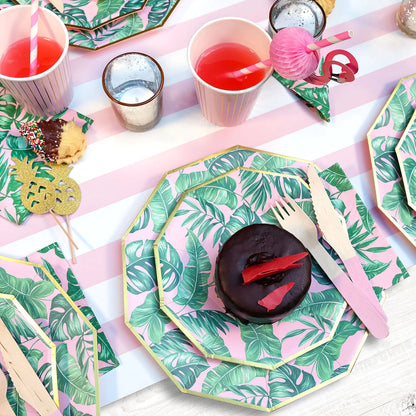 palm leaves cocktail napkins