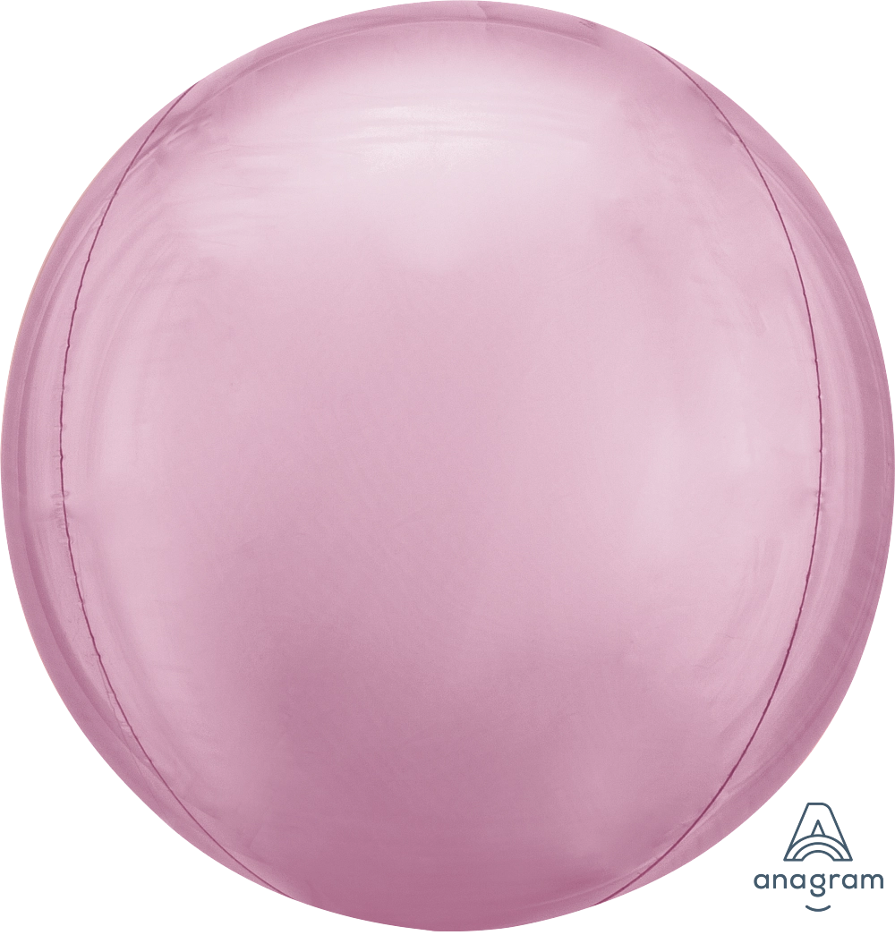 pastel pink orbz balloon