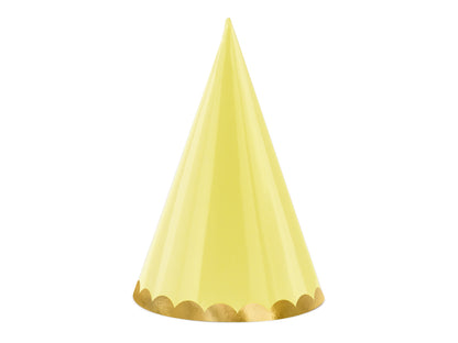 pastel yellow party hat 