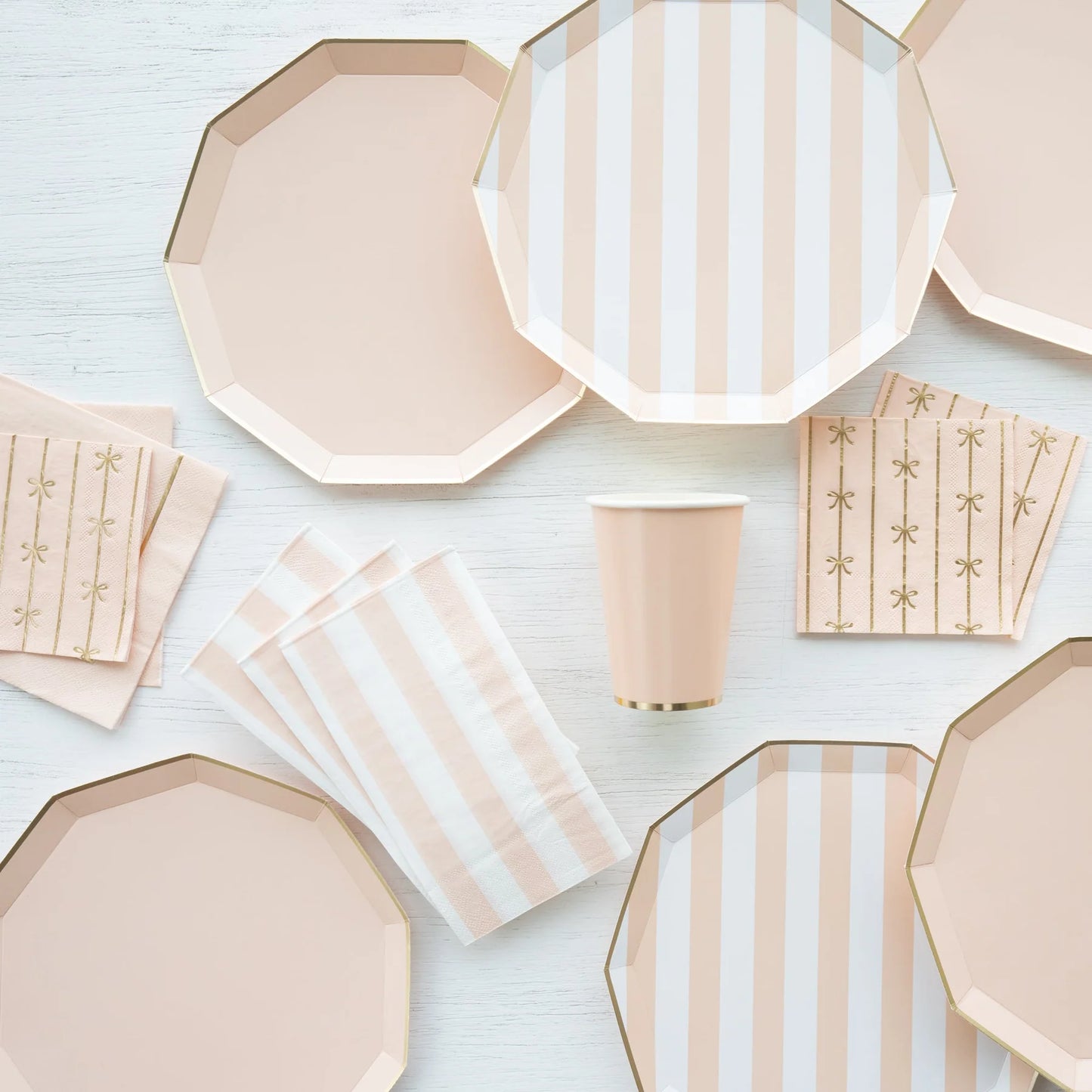 sweet peach premium dinner plates by Bonjour Fête